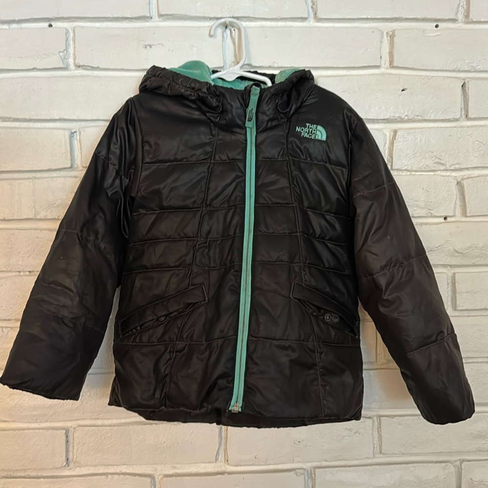 The North Face Kids Puffer Jacket - Black and Green